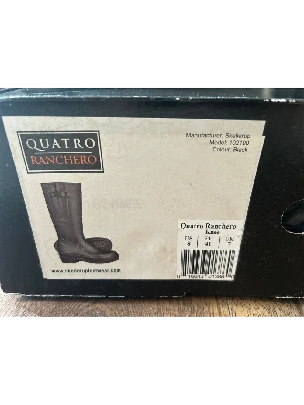 Skellerup Quatro Ranchero Knee Boots New w/Box SZ 8 Equine Farm Muck Boots